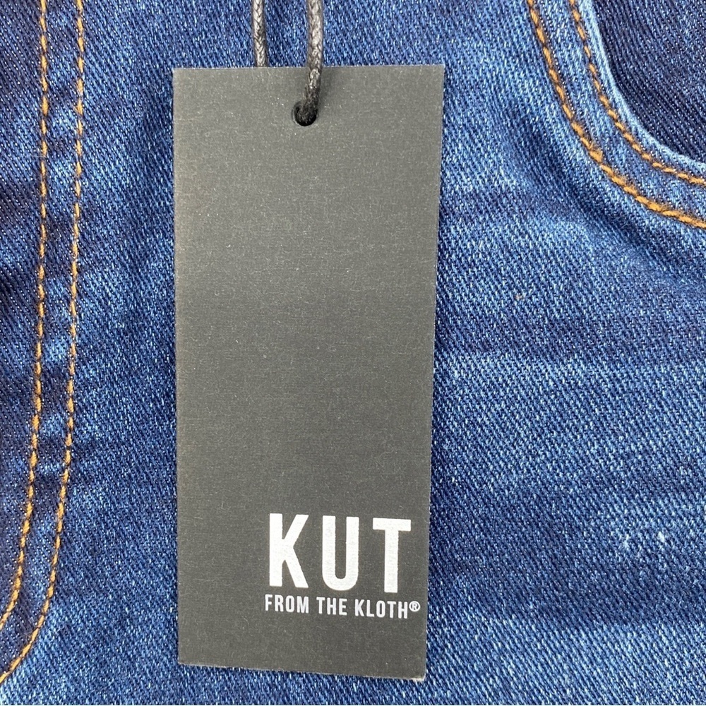 Kut from the Kloth Catherine Bermuda Denim Midrise 8” Shorts Size 8 NWT - Picture 7 of 13